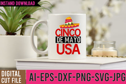 Cinco De Mayo USA SVG Cut File ,Cinco De Mayo USA SVG Design SVG BlackCatsMedia 