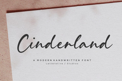Cinderland Modern Handwritten Font Font Letterative 
