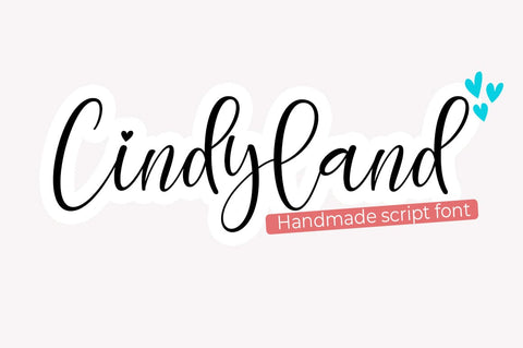 Cindyland Font Studio Natural Ink 