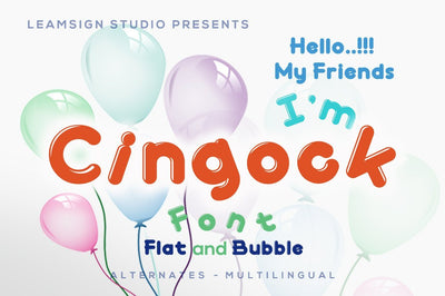 Cingock Font Font Leamsign Studio