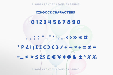 Cingock Font Font Leamsign Studio 