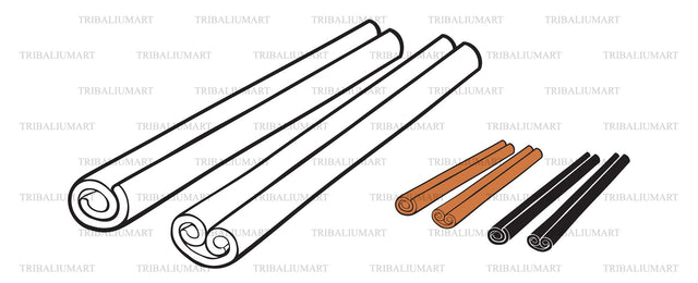 Cinnamon sticks SVG TribaliumArtSF 