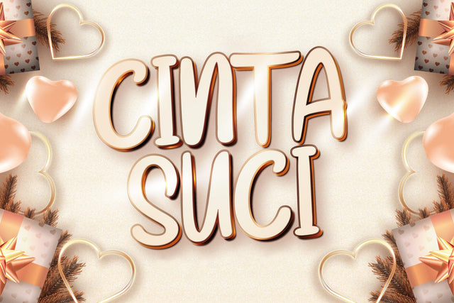 Cinta Suci - Fancy Display Font Font StringLabs 