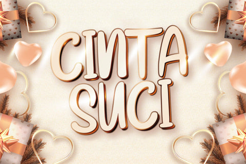 Cinta Suci - Fancy Display Font Font StringLabs 