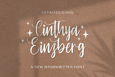 Cinthya Einzberg - Handwritten Font Font StringLabs 
