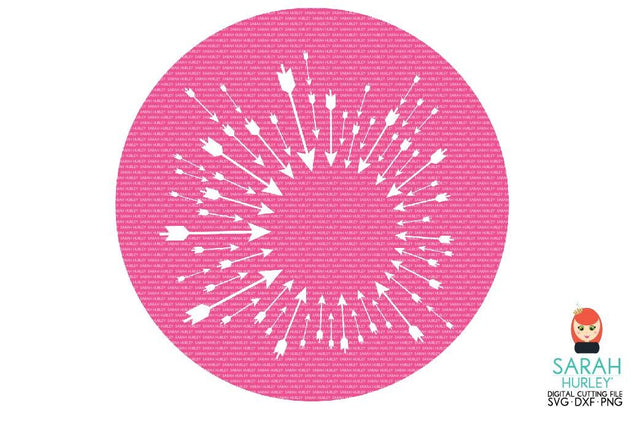 Circle Arrow Background SVG Sarah Hurley 