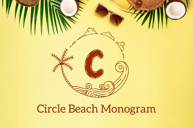 Circle Beach Monogram Font Attype studio 