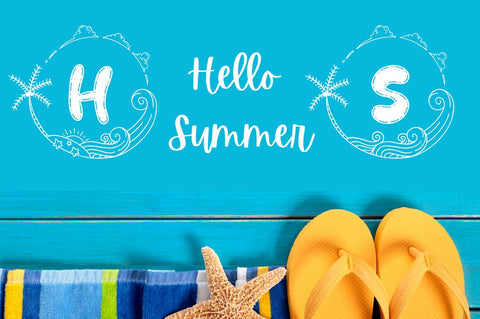 Circle Beach Monogram Font Attype studio 