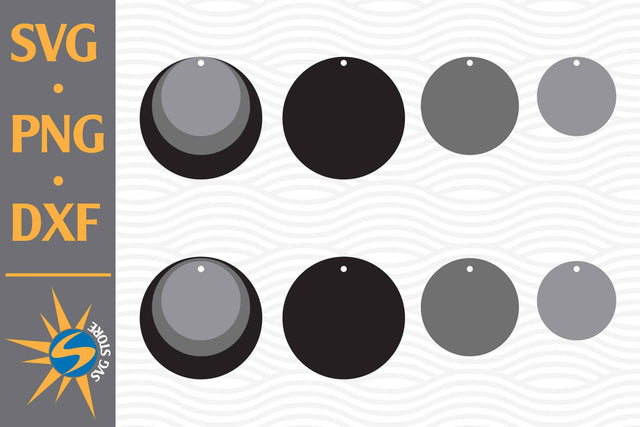 Circle Earring SVG, PNG, DXF Digital Files Include SVG SVGStoreShop 