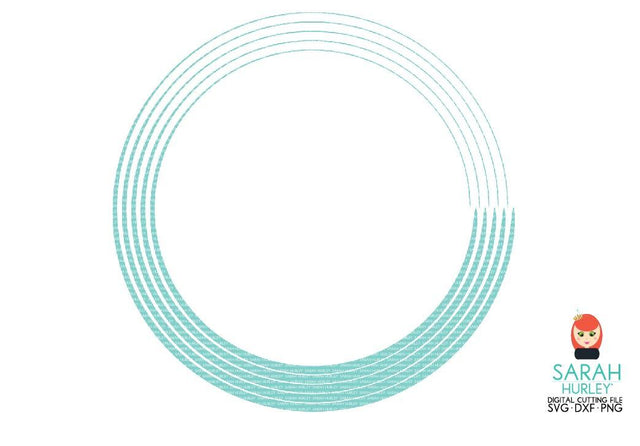 Circle Fancy Frame SVG Sarah Hurley 