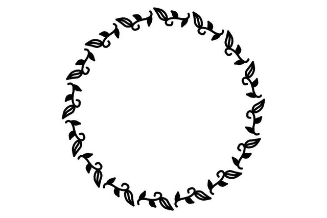 Circle Flower Frame SVG Masyafi Studio 