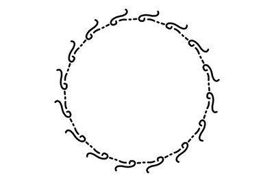Circle Flower Frame SVG Masyafi Studio 