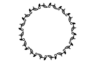 Circle Flower Frame SVG Masyafi Studio 