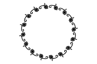 Circle Flower Frame SVG Masyafi Studio 