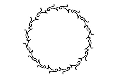 Circle Flower Frame SVG Masyafi Studio 