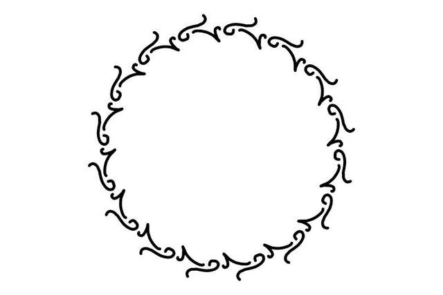 Circle Flower Frame SVG Masyafi Studio 