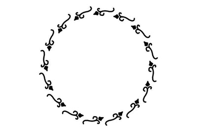 Circle Flower Frame SVG Masyafi Studio 