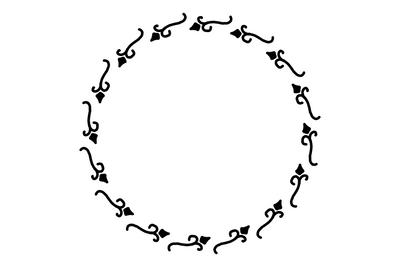 Circle Flower Frame SVG Masyafi Studio 
