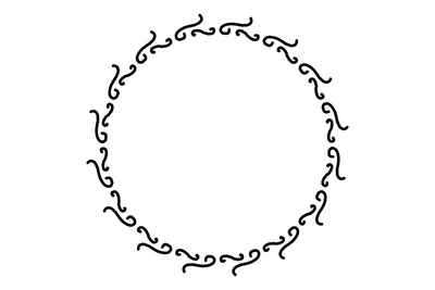 Circle Flower Frame SVG Masyafi Studio 