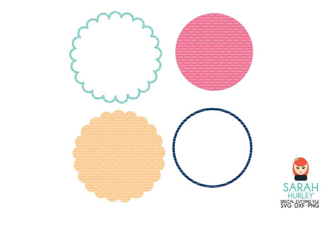 Circle Frames And Mats SVG Sarah Hurley 