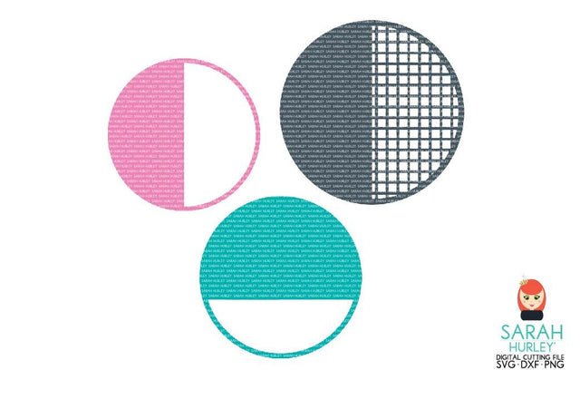 Circle Geometric Background Set SVG Sarah Hurley 
