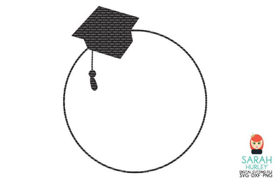 Circle Graduate Frame SVG Sarah Hurley 