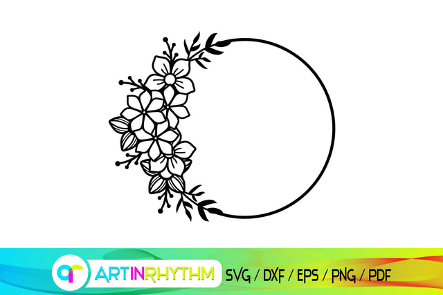 circle monogram svg SVG Artinrhythm shop 