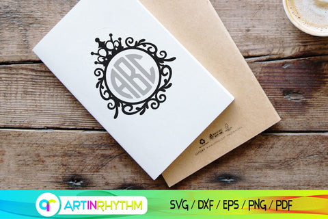 circle monogram svg SVG Artinrhythm shop 