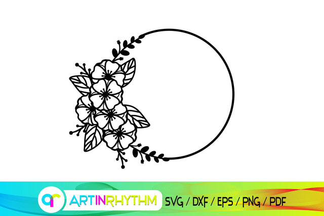 circle monogram svg SVG Artinrhythm shop 