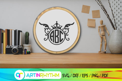 circle monogram svg SVG Artinrhythm shop 