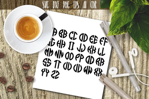 Circle Monogram Two Letter Alphabet SVG SVG VectorSVGdesign 