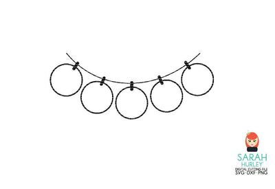 Circle Picture Frame Banner SVG Sarah Hurley 
