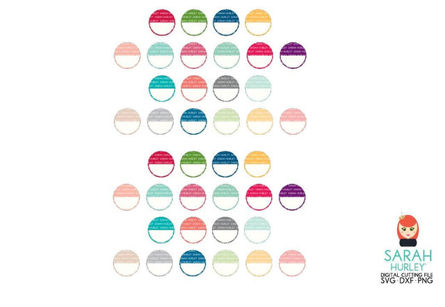 Circle Planner Label SVG Sarah Hurley 