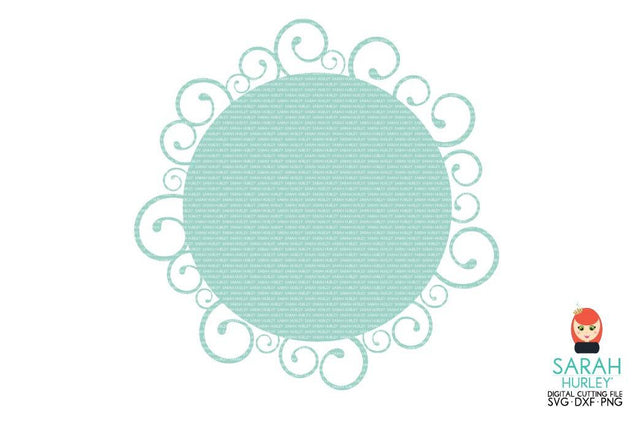 Circle Swirl Mat SVG Sarah Hurley 