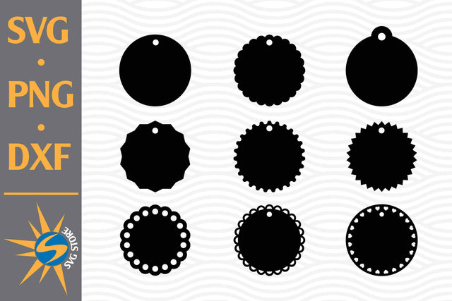 Circle Tag SVG, PNG, DXF Digital Files Include SVG SVGStoreShop 
