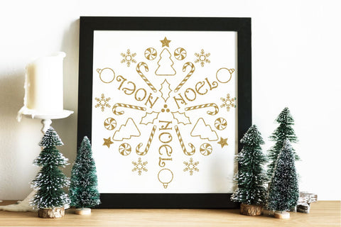 Circular Christmas Mandala Art SVG Risa Rocks It 