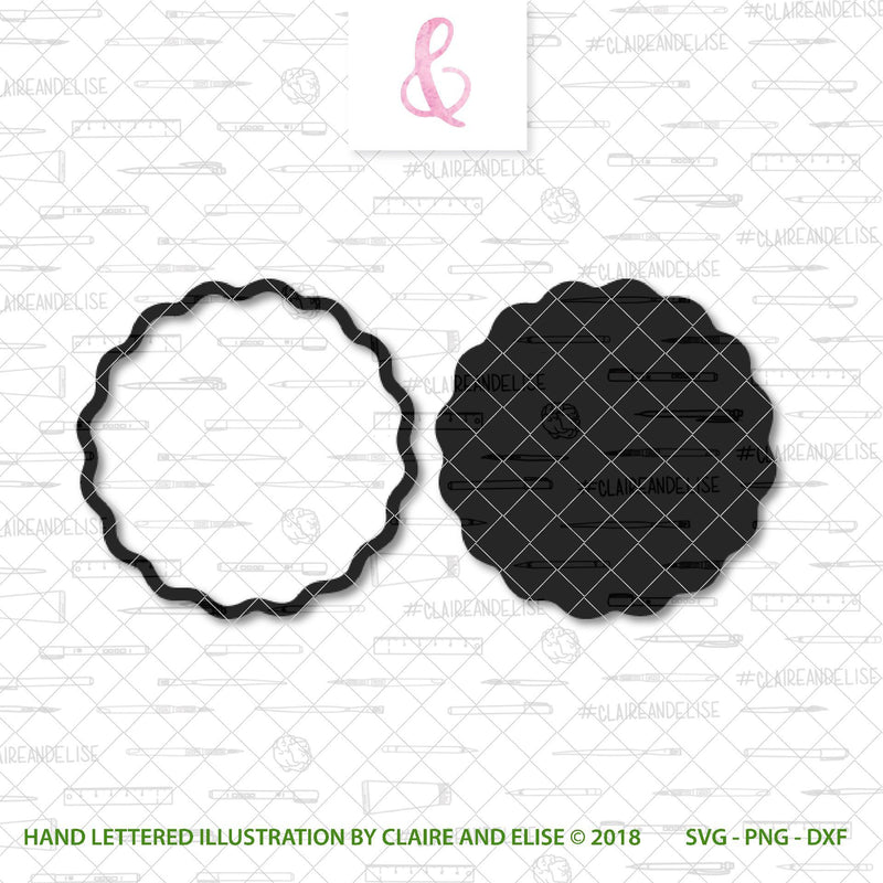 Circular Monogram Frame 1 SVG Claire And Elise 