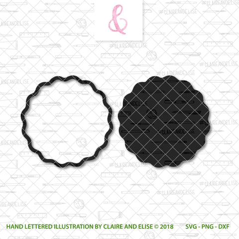 Circular Monogram Frame 1 SVG Claire And Elise 