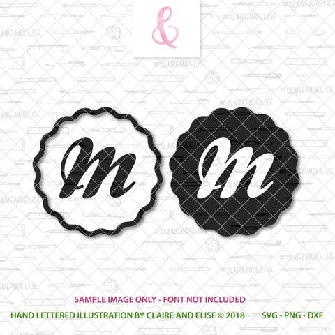 Circular Monogram Frame 1 SVG Claire And Elise 