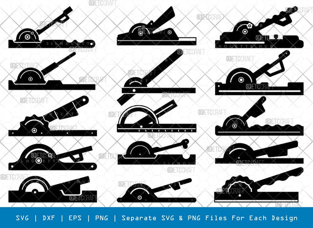 Circular Saw Guides Silhouette Svg Cricut Cut Files Png Bundle, SB01038 SVG ETC Craft 