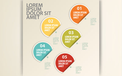 Circular timeline steps infographics template design SVG naemmiah021 