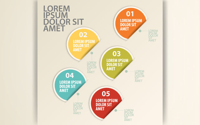 Circular timeline steps infographics template design SVG naemmiah021 