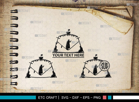 Circus Set Monogram, Circus Set Silhouette, Circus Set SVG, Circus Svg, High Wire Walkers Svg, Striped Tent Svg, Circus Set Svg, SB00115 SVG ETC Craft 