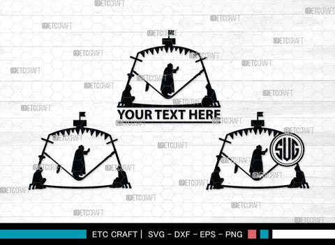 Circus Set Monogram, Circus Set Silhouette, Circus Set SVG, Circus Svg, High Wire Walkers Svg, Striped Tent Svg, Circus Set Svg, SB00115 SVG ETC Craft 