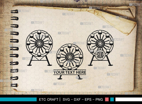 Circus Set Monogram, Circus Set Silhouette, Circus Set SVG, Circus Svg, High Wire Walkers Svg, Striped Tent Svg, Circus Set Svg, SB00115 SVG ETC Craft 