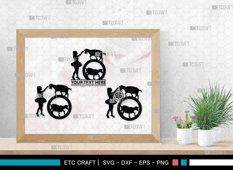 Circus Set Monogram, Circus Set Silhouette, Circus Set SVG, Circus Svg, High Wire Walkers Svg, Striped Tent Svg, Circus Set Svg, SB00115 SVG ETC Craft 