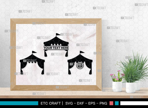 Circus Set Monogram, Circus Set Silhouette, Circus Set SVG, Circus Svg, High Wire Walkers Svg, Striped Tent Svg, Circus Set Svg, SB00115 SVG ETC Craft 