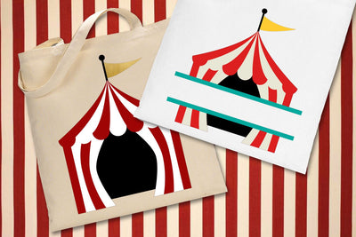Circus Tent and Split SVG Designed by Geeks 