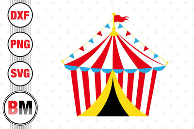 Circus Tent SVG, PNG, DXF Files SVG BMDesign 