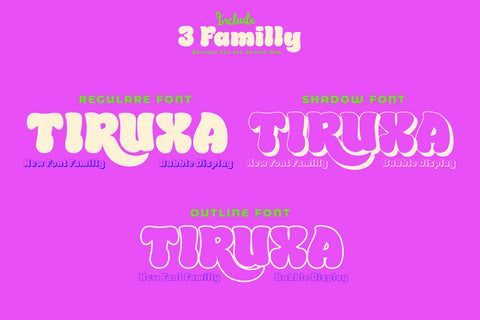 Ciroya - Bubble Font Font twinletter 